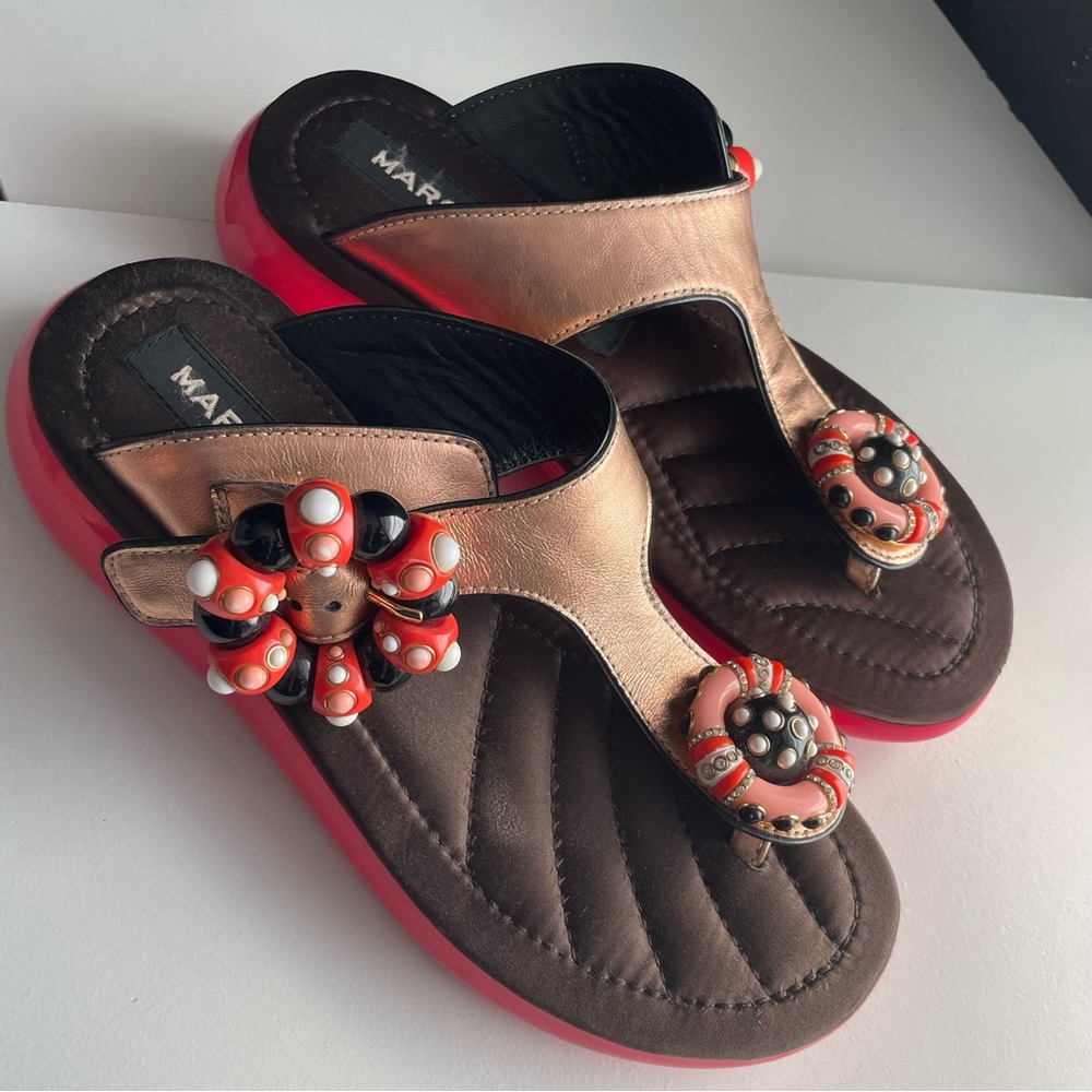 Marc Jacobs Emerson Jeweled Sandals spring summer 2018 - Picture 1 of 16